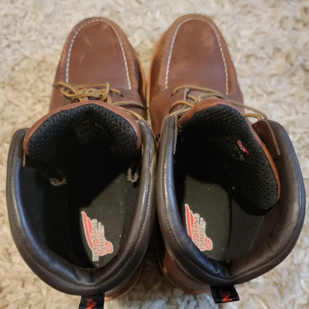 Men's Brown Leather Boots - Picture 3 of 6